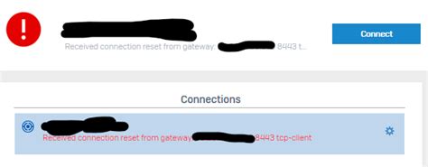 It doesn&39;t seem right that it should be re-establishing a connection every few seconds. . Received connection reset from gateway sophos